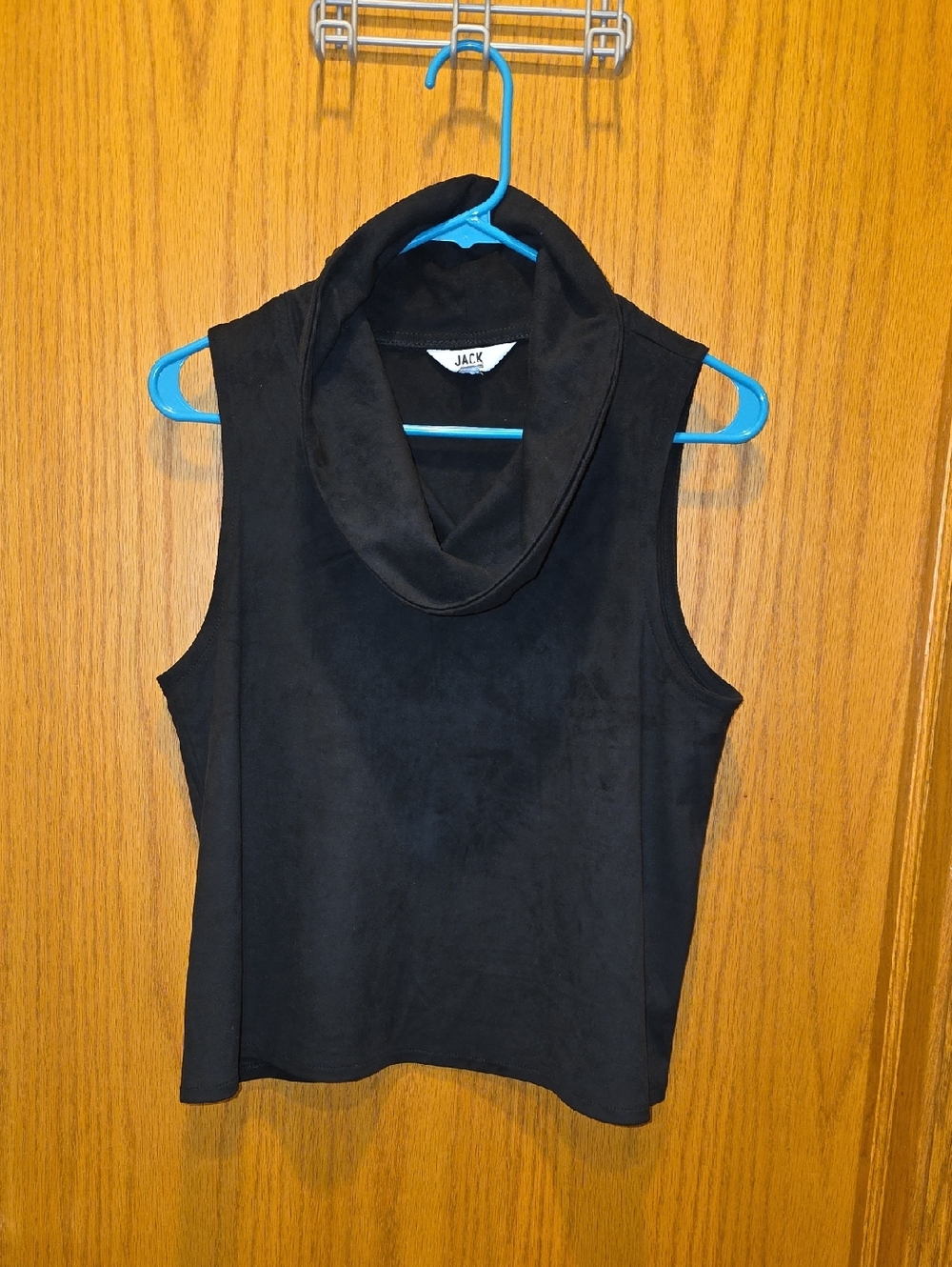 BB Dakota Black Sleeveless Cowl Neck Top